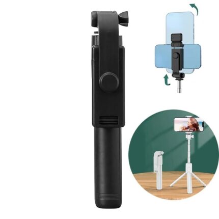 SHUBONIK R1 Selfie Stick with Bluetooth Remote, Mobile Stand with Tripod and Remote, Phone Selfie Stand, Mobile Tripod r1