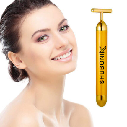 T-Shape 24K Gold Vibrating Face Massager