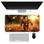 Iron Man Gaming Mouse Pad | Avengers Anime Mouse Pad Large 11x23 Inch | Extended Gaming Desk Mat | 3mm Thick