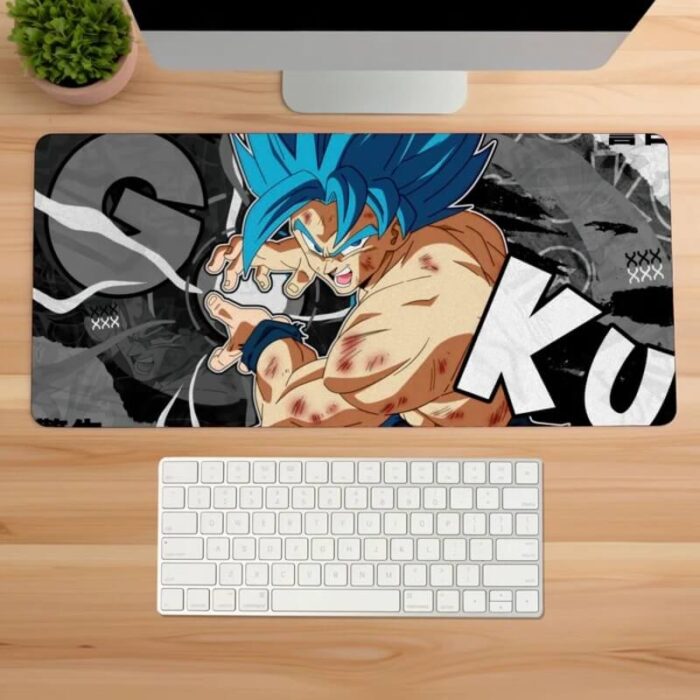 Dragon Ball Z Mouse Pad | Goku Gaming Mouse Pad | Large Anime Mouse Pad | 3mm Thick with Anti-Skid Rubber Base | Size (11 x 23 Inch) - Image 2