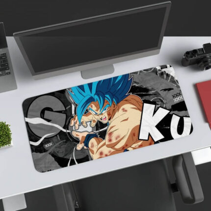 Dragon Ball Z Mouse Pad | Goku Gaming Mouse Pad | Large Anime Mouse Pad | 3mm Thick with Anti-Skid Rubber Base | Size (11 x 23 Inch)