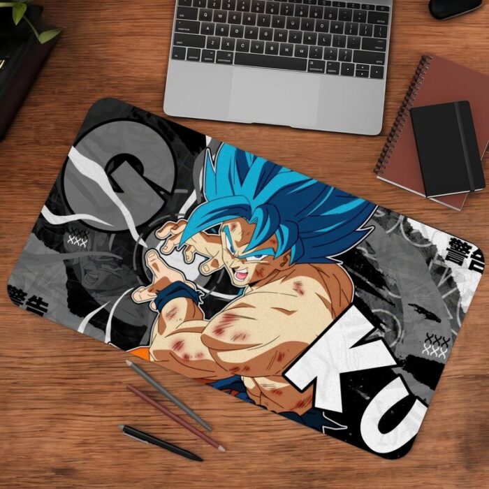 Dragon Ball Z Mouse Pad | Goku Gaming Mouse Pad | Large Anime Mouse Pad | 3mm Thick with Anti-Skid Rubber Base | Size (11 x 23 Inch) - Image 3