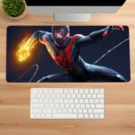 Spiderman Gaming Mouse Pad Miles Morales | Large Anime Mouse Pad | 3mm Thick with Anti-Skid Rubber Base | Size (11 x 23 Inch) - Image 4