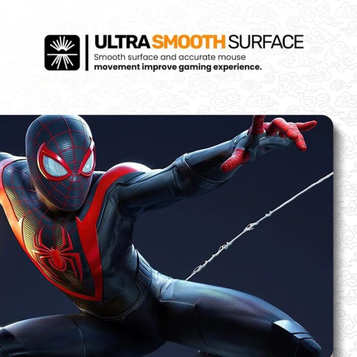 Spiderman Gaming Mouse Pad Miles Morales | Large Anime Mouse Pad | 3mm Thick with Anti-Skid Rubber Base | Size (11 x 23 Inch) - Image 2