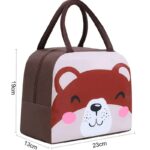 Thermal Insulated Lunch Bag for Girls Boys Students, Small Cartoon Insulated Lunchbag Waterproof Reusable - Image 2