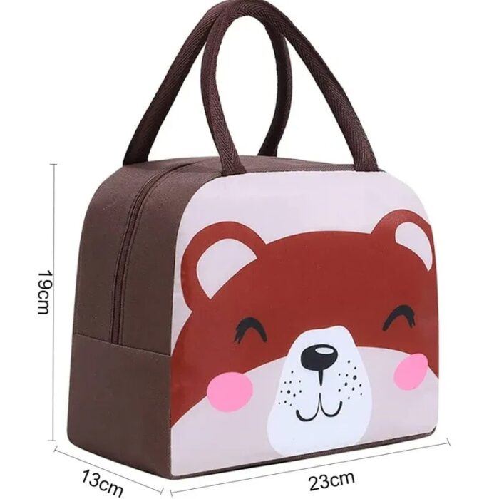 Thermal Insulated Lunch Bag for Girls Boys Students, Small Cartoon Insulated Lunchbag Waterproof Reusable - Image 2