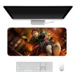 Demon Slayer Anime Large Gaming Mouse Pad – 11x23 inch Desk Mat for Keyboard & Mouse | Non-Slip Rubber Base, Smooth Surface