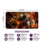Demon Slayer Anime Large Gaming Mouse Pad – 11x23 inch Desk Mat for Keyboard & Mouse | Non-Slip Rubber Base, Smooth Surface - Image 2