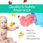 SHUBONIK Baby Fruit Feeder Pacifier β Safe Silicone Nibbler for Newborns & Infants | BPA-Free Fresh Food Feeder for Teething & Weaning - Image 6