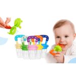 SHUBONIK Baby Fruit Feeder Pacifier β Safe Silicone Nibbler for Newborns & Infants | BPA-Free Fresh Food Feeder for Teething & Weaning